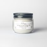 شمع شیشه ای سفید