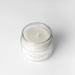 شمع شیشه ای سفید