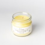 شمع شیشه ای زرد