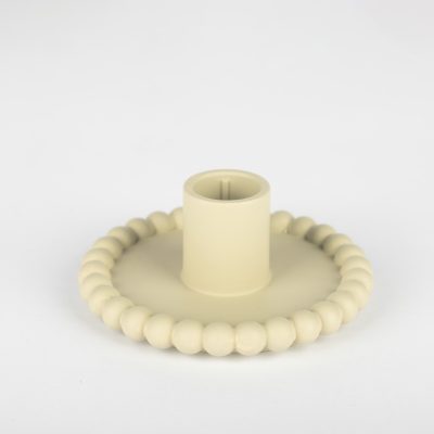 شمعدان سنگی مینیمال پفی کرم