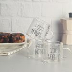 شات قهوه کوچک پیرکس مدل گود مورنینگ