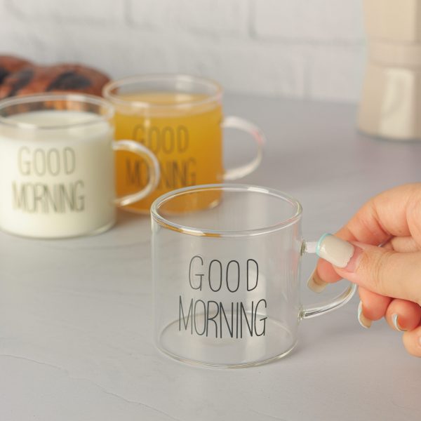 شات قهوه کوچک پیرکس مدل گود مورنینگ