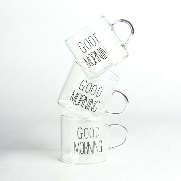 شات قهوه کوچک پیرکس مدل گود مورنینگ