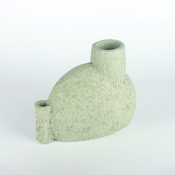 گلدان و شمعدان طرح تکسچر سبز