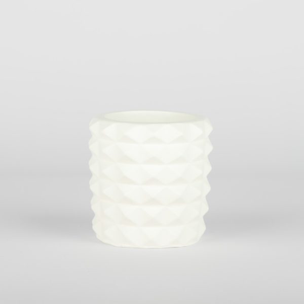 استند لوازم آرایشی سنگ مصنوعی سفید