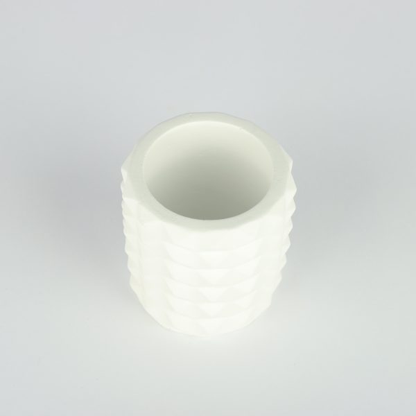 استند لوازم آرایشی سنگ مصنوعی سفید