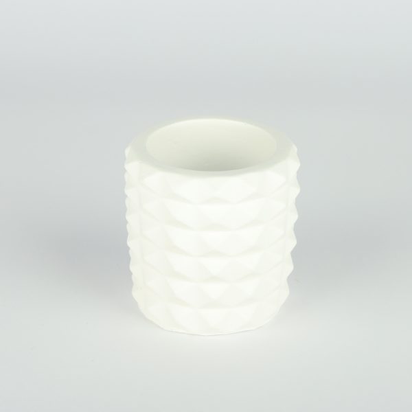 استند لوازم آرایشی سنگ مصنوعی سفید