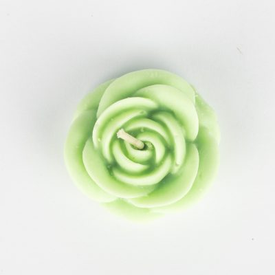 شمع گل رز شناور سبز