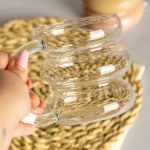 لیوان پیرکس طبقه ای دسته دار تری فلور