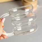 لیوان پیرکس طبقه ای دسته دار تری فلور