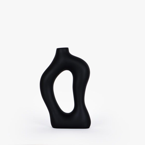 گلدان دوقلو عشق سفید مشکی