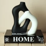 کتاب دکوری جعبه دار طرح Home مشکی