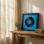 تابلو دکوراتیو گرامافون آبی - Image 2