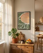 تابلو دکوری مینیمال گل آفتابگردون ۳